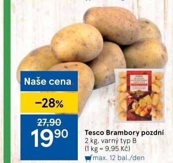 Brambory pozdní B Tesco
