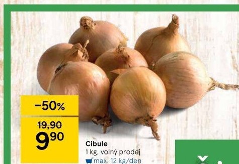 Cibule kuchyňská žlutá