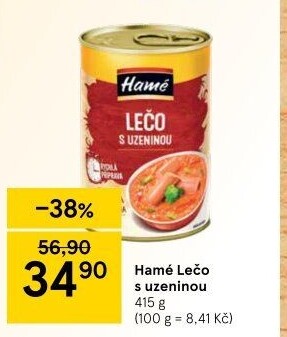 Lečo s uzeninou Hamé - konzerva