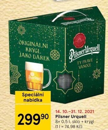 Pivo Pilsner Urquell - dárkové balení