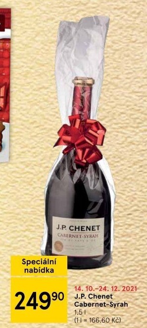 Víno Cabernet - Syrah Cuvée J.P. Chenet