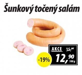 Salám šunkový točený