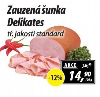 Šunka zauzená delikates standard