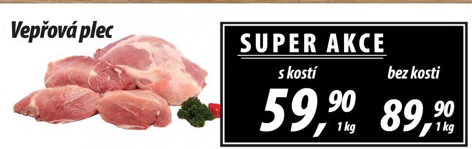 Vepřová plec s kostí
