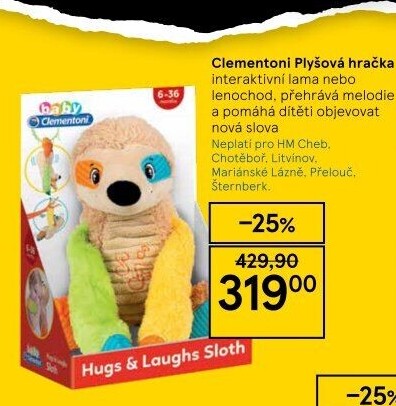 Interaktivní plyšové zvířátko Clementoni