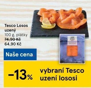 Losos uzený Tesco