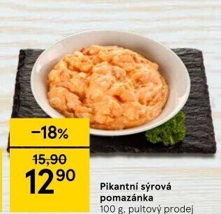 Pikantní sýrová pomazánka