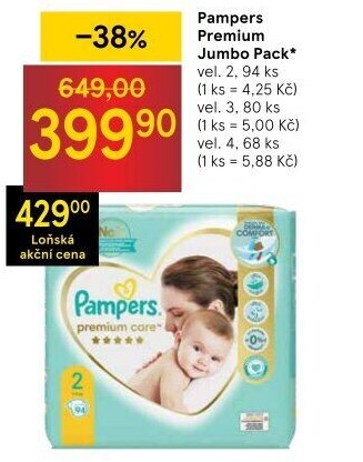 Pleny dětské Pampers Premium Care