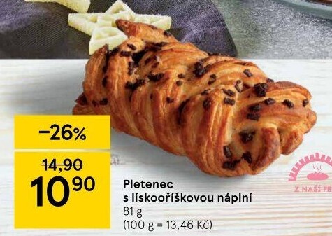 Pletenec plněný