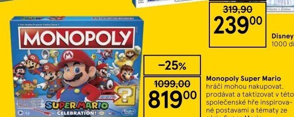 Stolní hra Monopoly Super Mario Hasbro