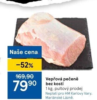 Vepřová pečeně bez kosti