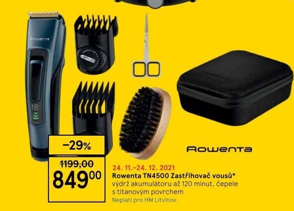 Zastřihovač vousů Rowenta TN4500