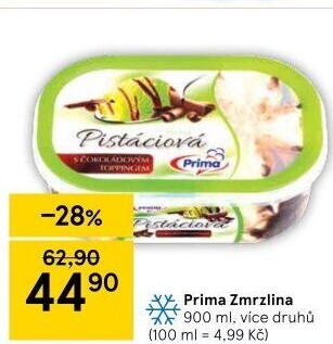 Zmrzlina ve vaničce Prima