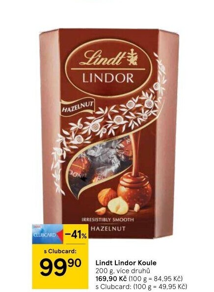 Bonboniéra Pralinky Lindor Lindt