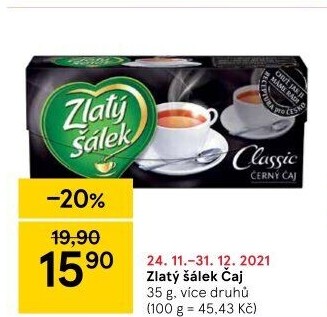 Čaje Zlatý šálek