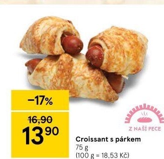 Croissant s párkem