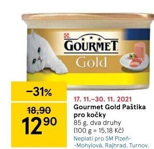 Paštika pro kočky Gold Gourmet Purina