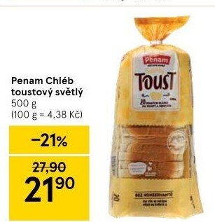 Toustový chléb Penam