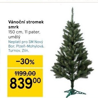 Umělý vánoční stromek
