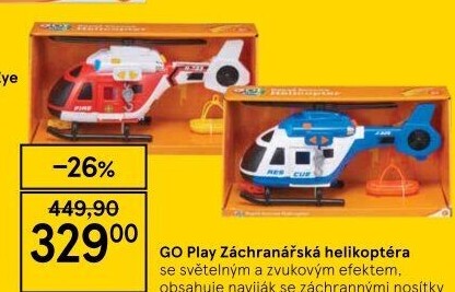 Záchranářská helikoptéra GO Play