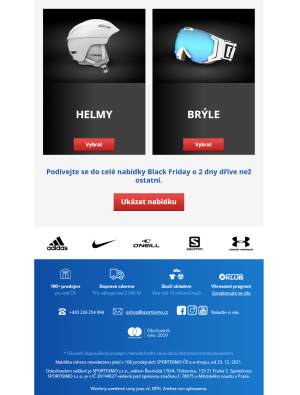 akční leták Sportisimo 23.11.2021-24.11.2021