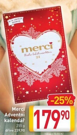 Adventní kalendář Merci