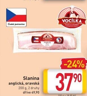 Anglická slanina Vocílka