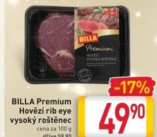 Hovězí steak Rib Eye Billa Premium