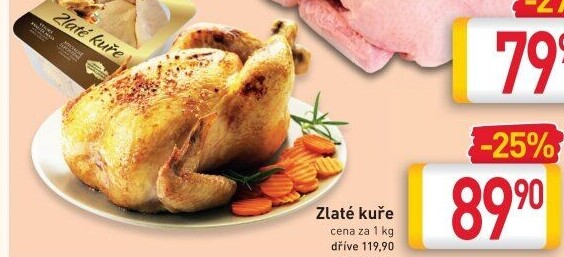 Kuře Zlaté Vodňanské kuře