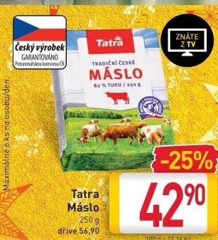Máslo Tatra