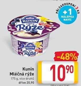 Mléčná rýže Kunín
