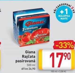 Pasírovaná rajčata Giana