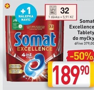 Tablety do myčky Excellence Somat