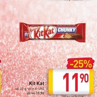 Tyčinka Kit Kat Nestlé