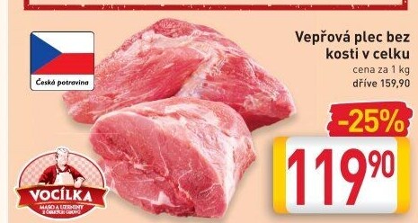 Vepřová plec bez kosti Vocílka