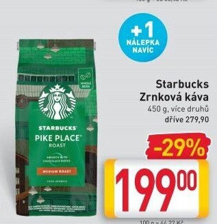 Zrnkové kávy Starbucks