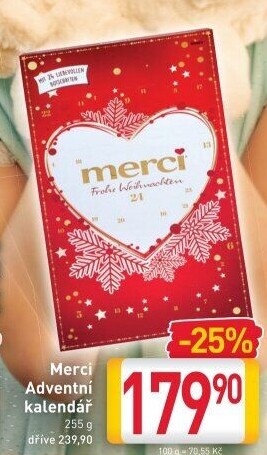 Adventní kalendář Merci