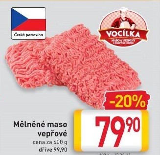 Maso mleté vepřové Vocílka