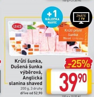 Šunka krůtí LE&amp