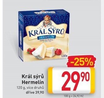 Sýr Hermelín Král sýrů