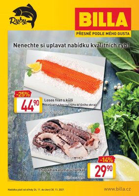 akční leták BILLA 24.11.2021-30.11.2021