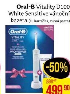 Elektrický zubní kartáček Vitality D100 White Sensitive Oral-B