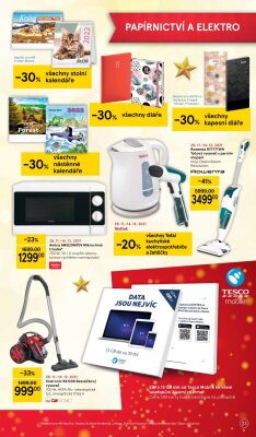 akční leták Tesco 29.11.2021-24.12.2021