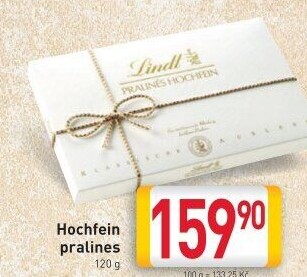 Bonboniéra Pralinky Hochfein Lindt