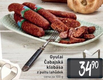 Čabajská klobása Gyulai