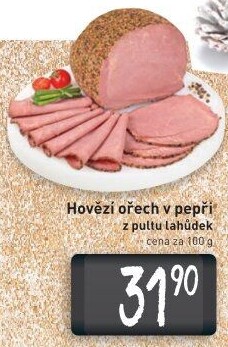 Hovězí ořech v pepři