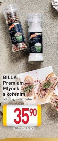 Mlýnek s kořením Billa Premium
