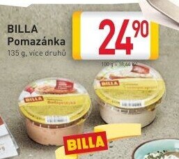 Pomazánky Billa