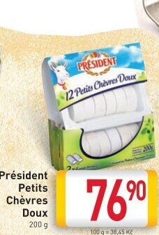 Sýr kozí Petits Chévres Doux Président