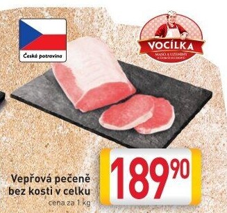 Vepřová pečeně bez kosti Vocílka